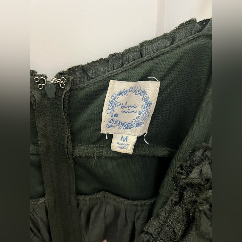 Blue Rain Olive Green Jumpsuit - Picture 5 of 6